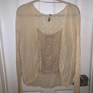 Free People Distressed Long Sleeve